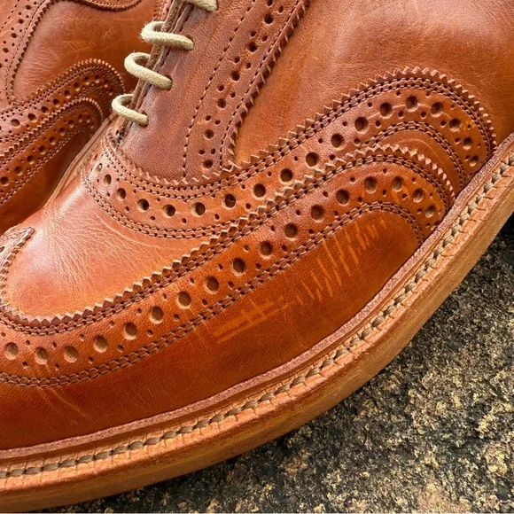 Allen Edmonds McTavish 9D Tan Leather Oxfords - Picture 7 of 15